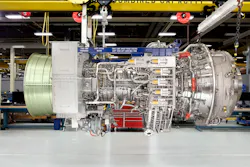 An LM6000PF+ aeroderivative gas turbine. An LM6000PF+ aeroderivative gas turbine.
