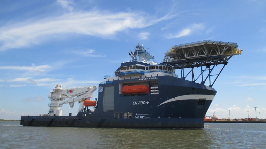 The multi-purpose support vessel Harvey Sub-Sea.