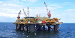 The floating production platform FPF-1. The floating production platform FPF-1.