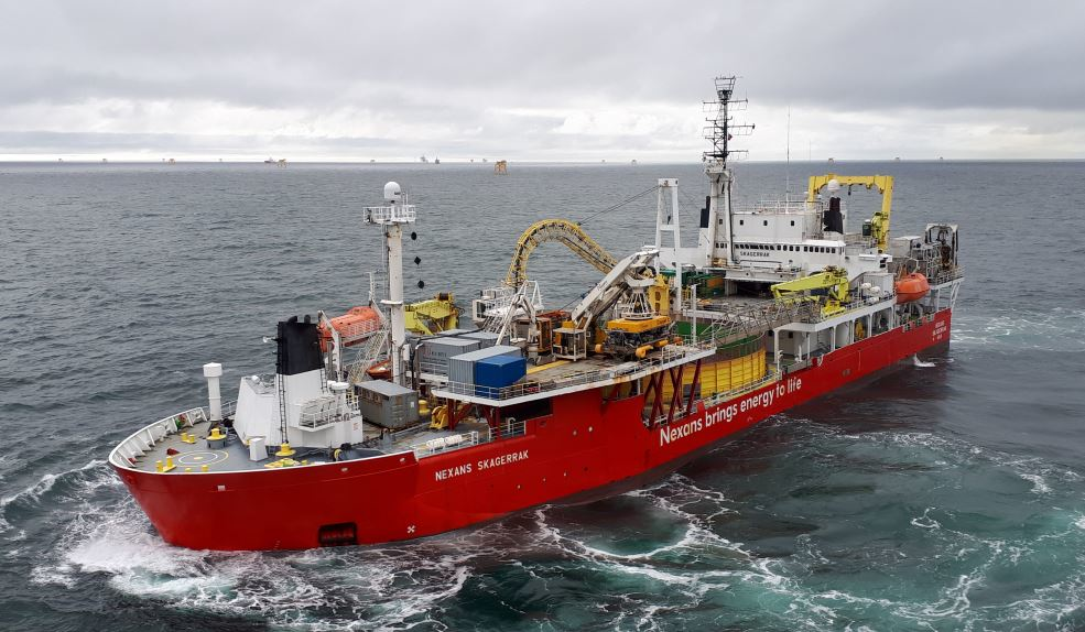 The cable laying vessel Nexans Skagerrak.