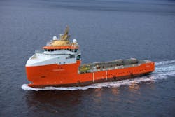 The platform supply vessel Normand Arctic. The platform supply vessel Normand Arctic.