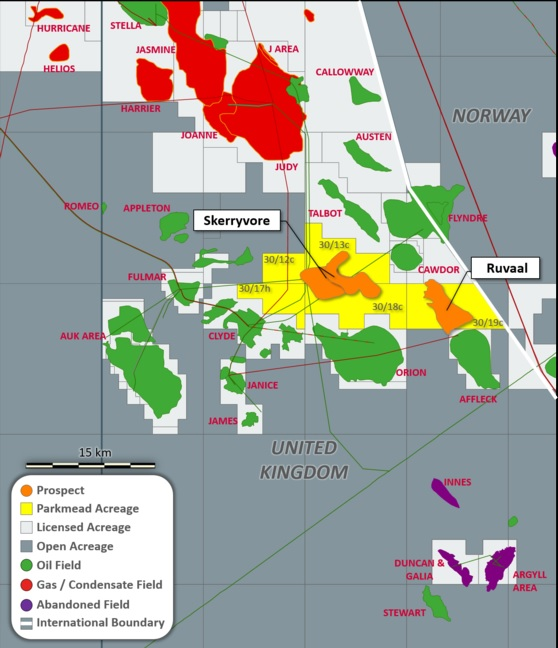 Acreage in the UK central North Sea.