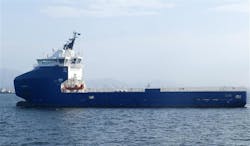 The platform supply vessel Sea Brasil. The platform supply vessel Sea Brasil.