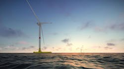 The EolMed floating wind pilot project will consist of three 10-MW Vestas turbines. The EolMed floating wind pilot project will consist of three 10-MW Vestas turbines.