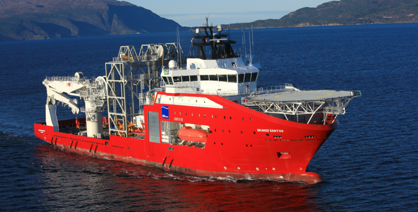 The subsea equipment support vessel Skandi Santos.