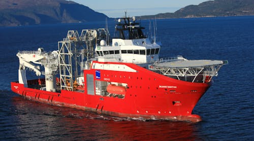 The subsea equipment support vessel Skandi Santos.