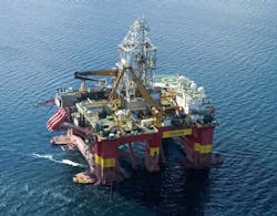 The semisubmersible Stena Don. The semisubmersible Stena Don.