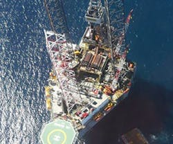 The jackup Valaris JU-107. The jackup Valaris JU-107.