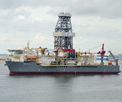 The drillship Valaris DS-10. The drillship Valaris DS-10.