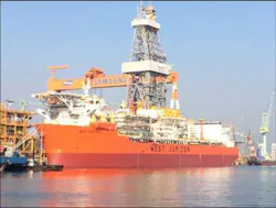 The drillship West Jupiter.