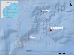 Shell’s Leopard, Blacktip, and Whale discoveries are all within the company’s “Perdido Corridor.” Shell’s Leopard, Blacktip, and Whale discoveries are all within the company’s “Perdido Corridor.”