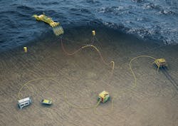 Artist&rsquo;s impression of the Renewables for Subsea Power project in operation.