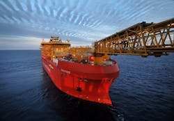 The accommodation vessel Edda Fides. The accommodation vessel Edda Fides.