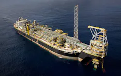 The FPSO Kwame Nkrumah operates at the Jubilee field offshore Ghana.