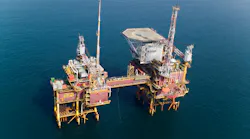 The Hoorn platform in the Dutch North Sea.