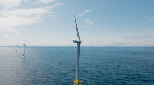 The Moray East wind farm offshore Scotland.