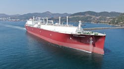 The LNG carrier Global Energy. The LNG carrier Global Energy.