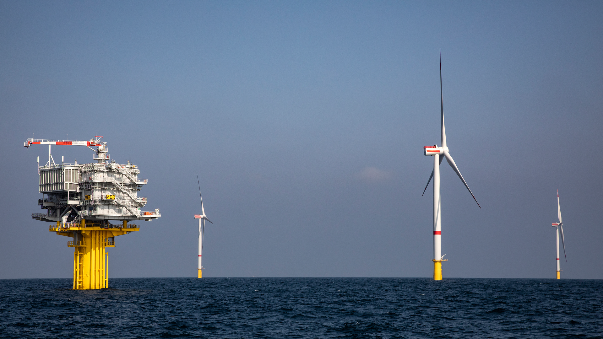 The SeaMade offshore wind farm in the Belgian North Sea.