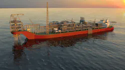 Artist impression of the Sangomar FPSO.