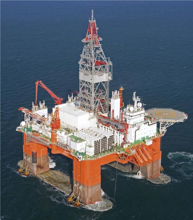 The semisubmersible Aquarius.