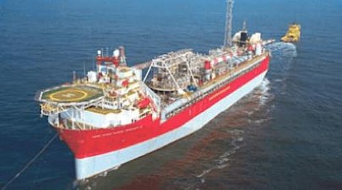 The Balloch field is tied back to the FPSO Global Producer III via subsea manifolds.