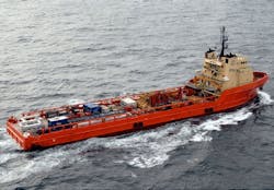 The platform supply vessel Kobe Chouest. The platform supply vessel Kobe Chouest.