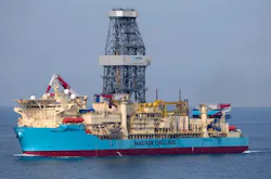The drillship Maersk Valiant.