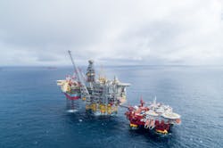The Martin Linge oil and gas field in the Norwegian North Sea. The Martin Linge oil and gas field in the Norwegian North Sea.