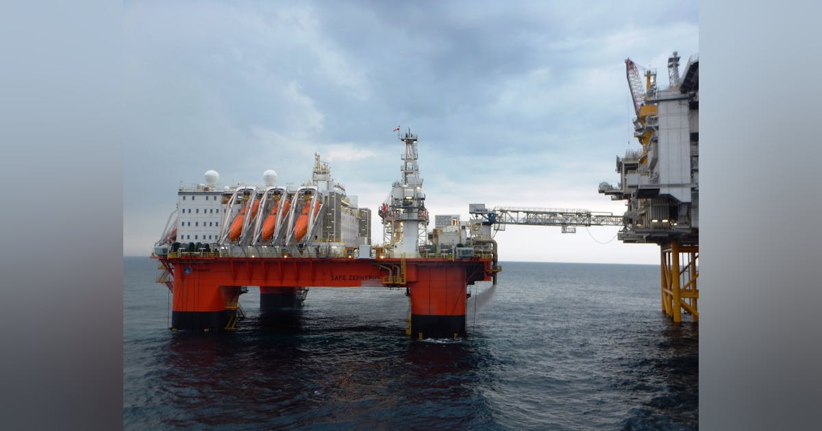 Prosafe accommodation support rigs active in the North Sea, offshore ...