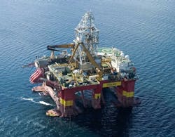 The semisubmersible Stena Don. The semisubmersible Stena Don.