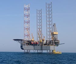 The jackup VALARIS 250. The jackup VALARIS 250.