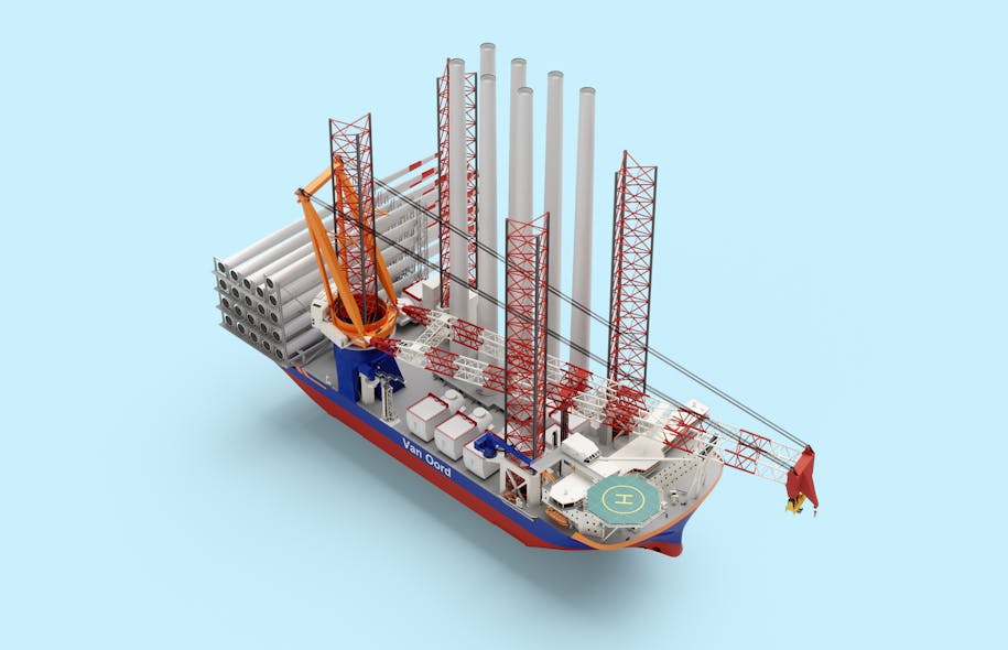 W&auml;rtsil&auml; will supply methanol-fueled engines for a new offshore wind installation vessel under construction for Van Oord.