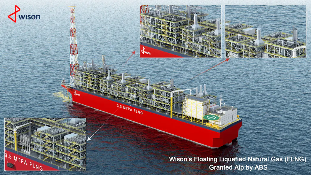 Sense Flng Wison’s FLNG FEED design garners ABS approval | Offshore