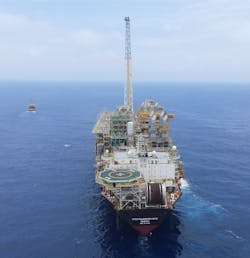 The FPSO Guanabara. The FPSO Guanabara.