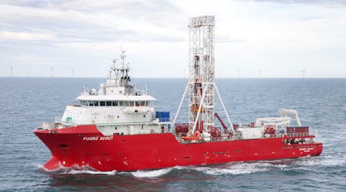 The geotechnical vessel Fugro Scout.