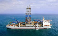 The drillship Noble Bob Douglas is under contract with ExxonMobil offshore Guyana.