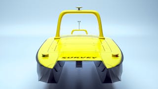 Subsea Europe Services&rsquo; fully electric Mantas T12 Unmanned Surface Vehicle.
