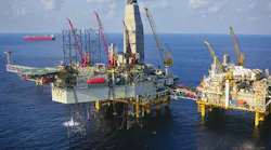 The Bayu-Undan field complex in the Timor Sea.
