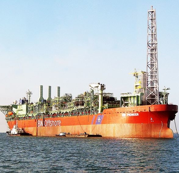 The FPSO BW Pioneer operates at the Cascade and Chinook fields in the Gulf of Mexico.