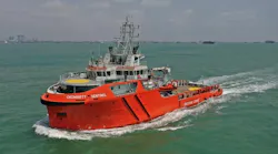 The emergency response and rescue vessel Cromarty Sentinel.