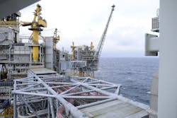 The Johan Sverdrup field in the North Sea. The Johan Sverdrup field in the North Sea.