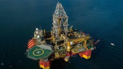 The semisubmersible Stena Don. The semisubmersible Stena Don.