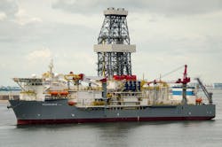 The drillship Valaris DS-10. The drillship Valaris DS-10.