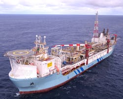 The Aoka Mizu FPSO. The Aoka Mizu FPSO.