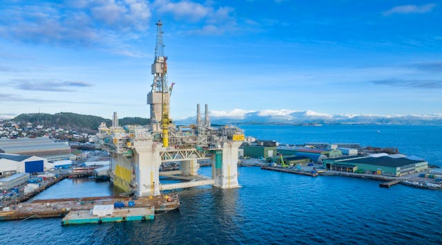 The Njord A drilling and production platform.