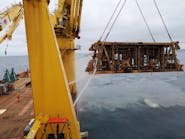 Manifold recovery during a decommissioning project in the Norwegian North Sea.