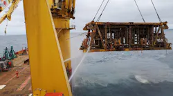 Manifold recovery during a decommissioning project in the Norwegian North Sea.