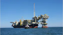 The FPSO MIAMTE MV34 in the Bay of Campeche offshore Mexico.