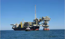 The FPSO MIAMTE MV34 in the Bay of Campeche offshore Mexico.