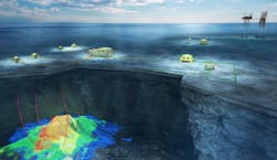 Schematic of the Seagull-ETAP tieback in the UK central North Sea. Schematic of the Seagull-ETAP tieback in the UK central North Sea.